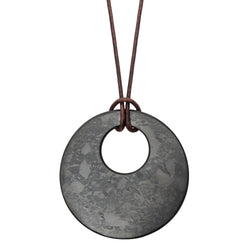 Tier III 'Circle in Circle' Style Shungite Necklace