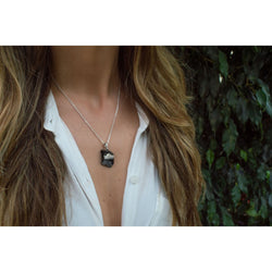 EMF Protection Real Natural Shungite Pendant Necklace Spiritual Gifts for  Women